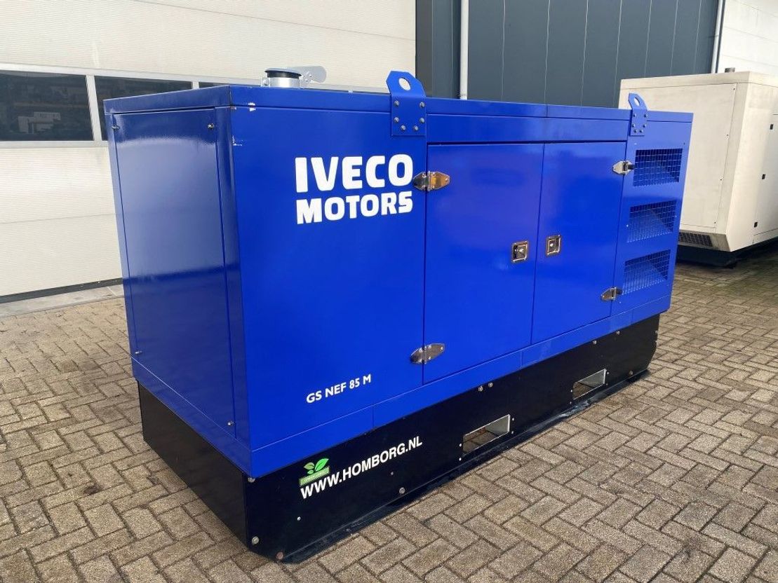 Iveco F4GE0485A Marelli 100 kVA Supersilent generatorset as New !