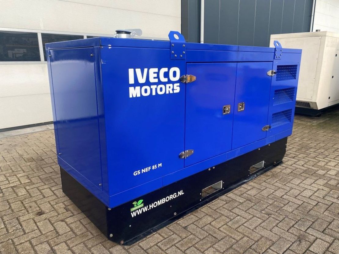 Iveco F4GE0485A Marelli 100 kVA Supersilent generatorset as New !