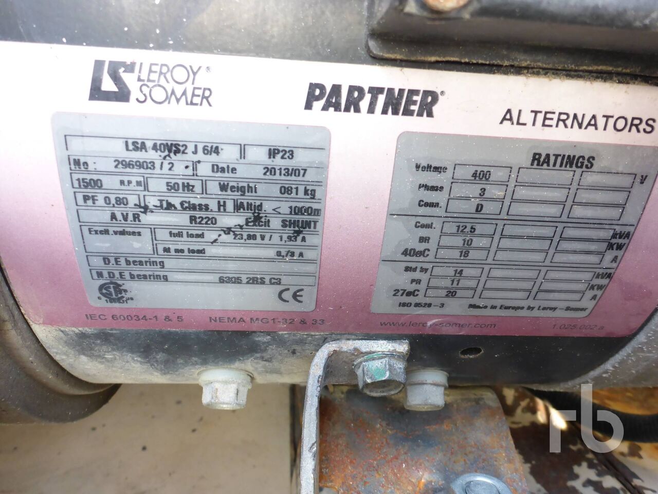Autre groupe électrogène PERKINS JUBAILI BROS JP13 13 kVA Skid Mounted en vente aux enchères - Photo 7