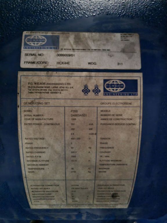 Générateur diesel PERKINS 350 kVA - Photo 17