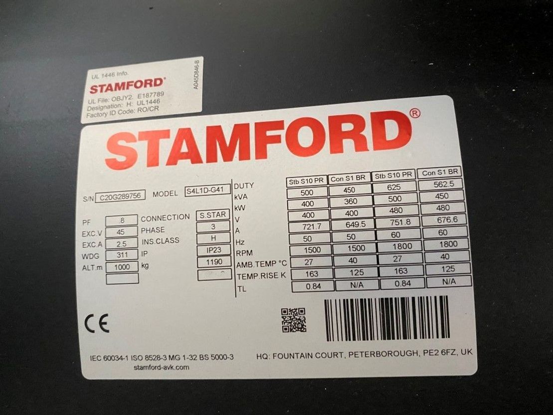 Volvo TAD 1344 GE Stamford 450 kVA Supersilent generatorset New ! - Photo 34